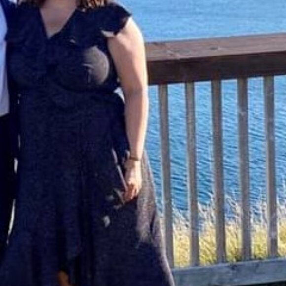 Max Studio Women's Ruffle Wrap Midi Dress - Picture 5 of 5